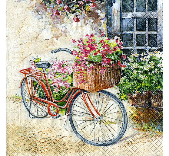 Napkin "Cottage Bike"