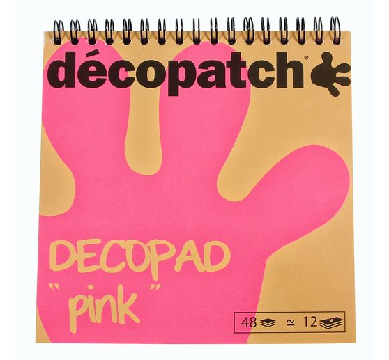 Bloczki papierowe Décopatch "Decopad Pink".