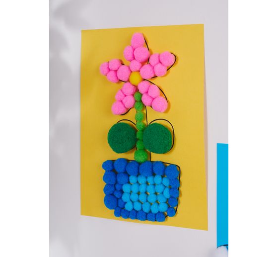 Pompony VBS "Mix kolorów i rozmiarów", 1000 sztuk