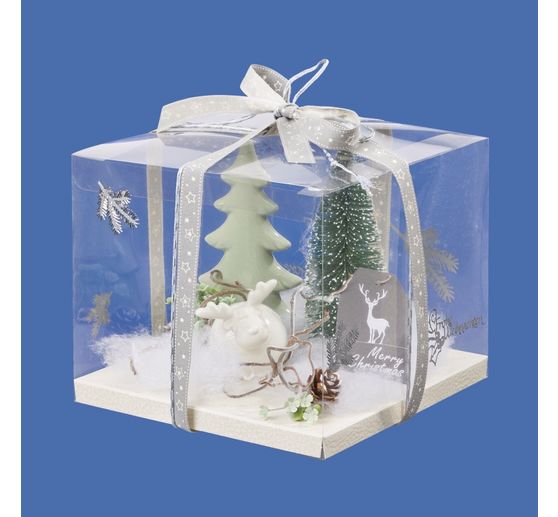 Przezroczyste pudełko na pieniądze i bony upominkowe