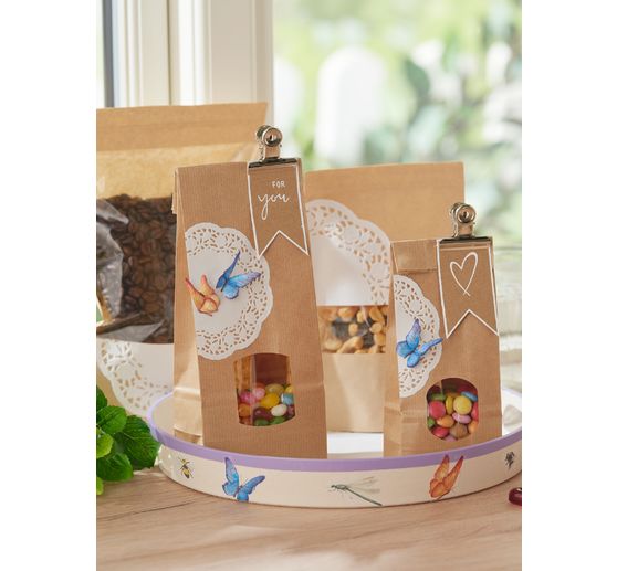 Doypack stand up pouch with window