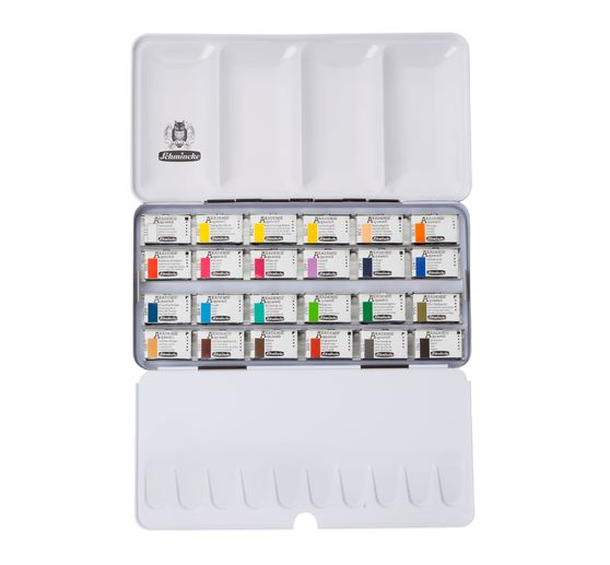 Pudełko na akwarele AKADEMIE z całymi miskami