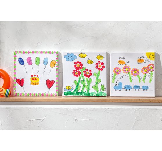 VBS Stretched canvas 20 x 20 cm, 5 pieces