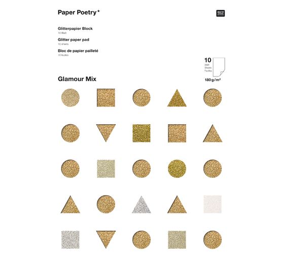 Glitter paper "Glamour Mix"