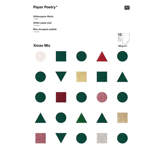 Papier brokatowy "Xmas