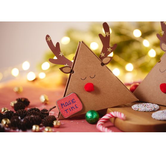 Tekturowe pudełko upominkowe VBS Kraft "Piramida"