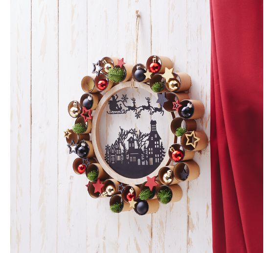 VBS Decorative wooden ring &ldquo;Christmas Eve&rdquo;