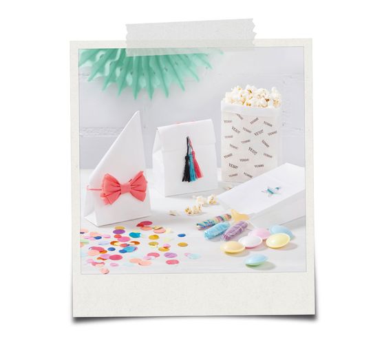 Paper bags, blank, block bottom