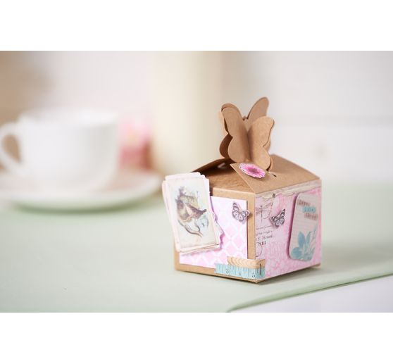 Pudełko tekturowe VBS "Motyl", 4 szt.