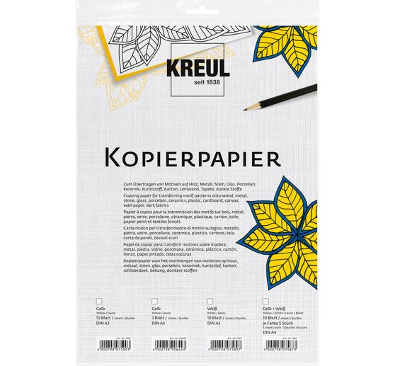 KREUL carbonless copy paper, 10 sheets