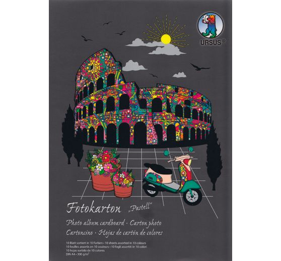 Kartonowy blok fotograficzny "Pastel