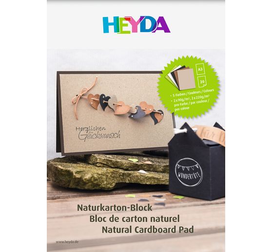 Natural cardboard block