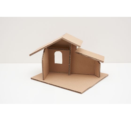 Tektura falista przycięta na wymiar, 2 rowki