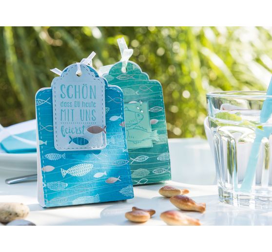 Design cardboard "Hotfoil", fish