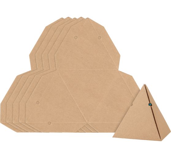 Tekturowe pudełko upominkowe VBS Kraft "Piramida"