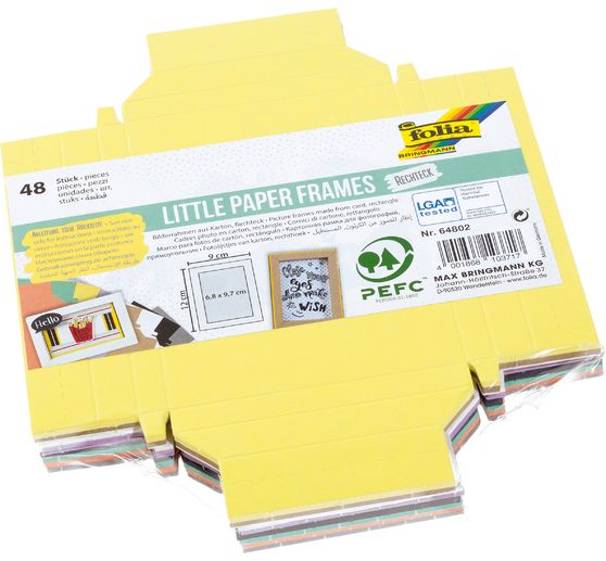 Małe papierowe ramki