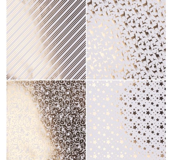 Folding paper "Golden X-Mas"