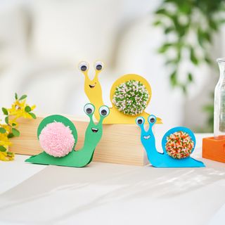 Lustige Pompon-Schnecken