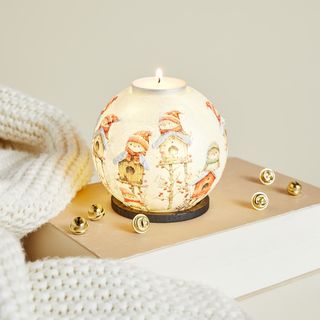 Tealight ball with napkin technique