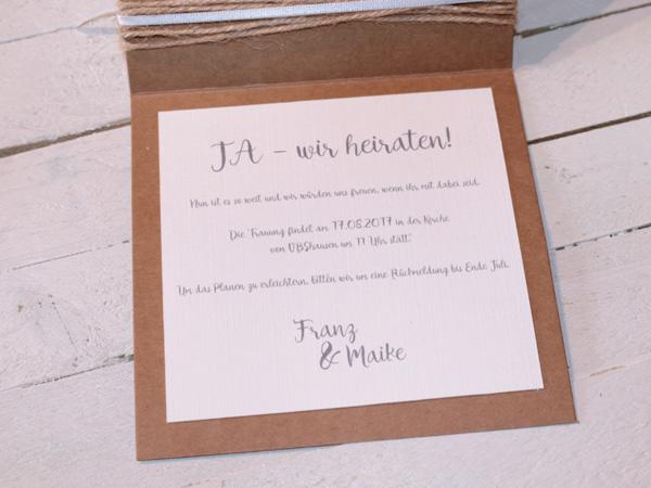 Hochzeitseinladungen_Anleitung7 Hochzeitseinladung Anleitung Einladungskarte innen