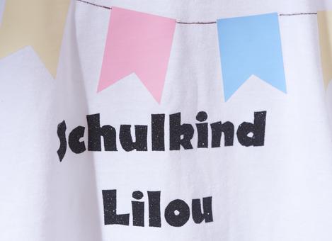 t-shirt einschulung detail