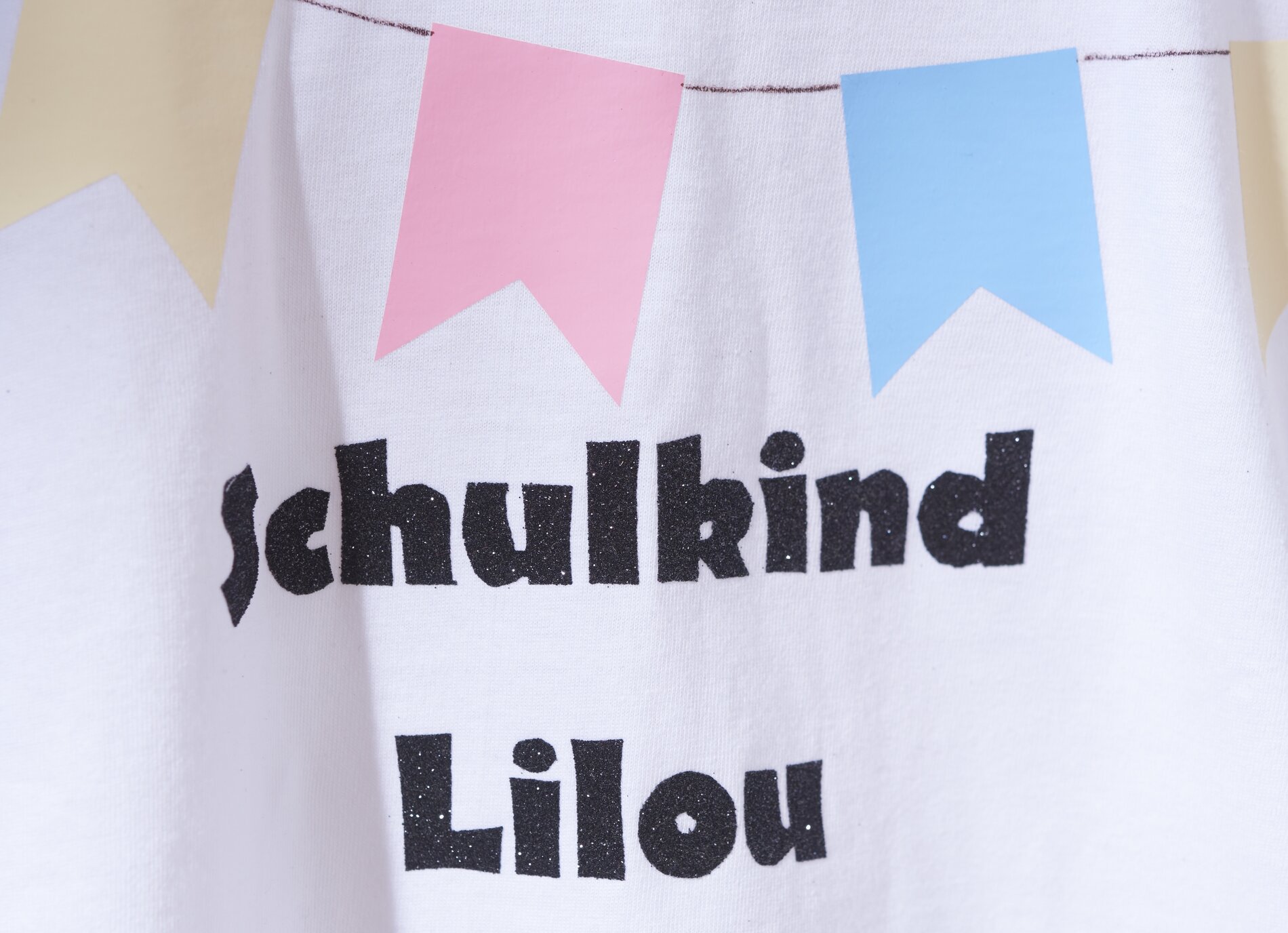 t-shirt einschulung detail